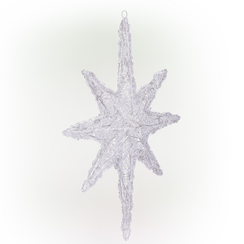 The Holiday Aisle® 3D Hanging Star Lighted Display &amp; Reviews | Wayfair
